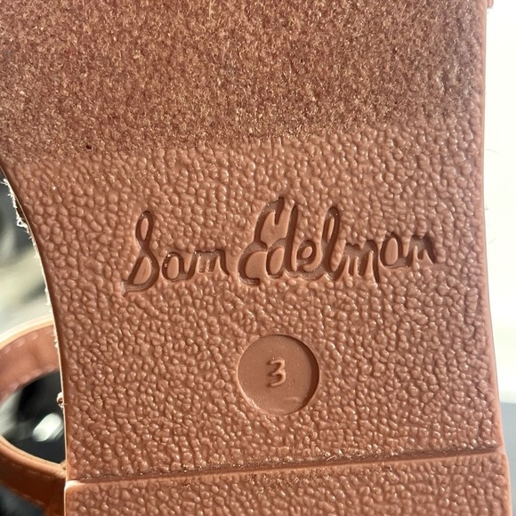 Sam Edelman Girls Rose Linen HOLLY Sandals Shoe Size 3‎ -NEW - Picture 8 of 8